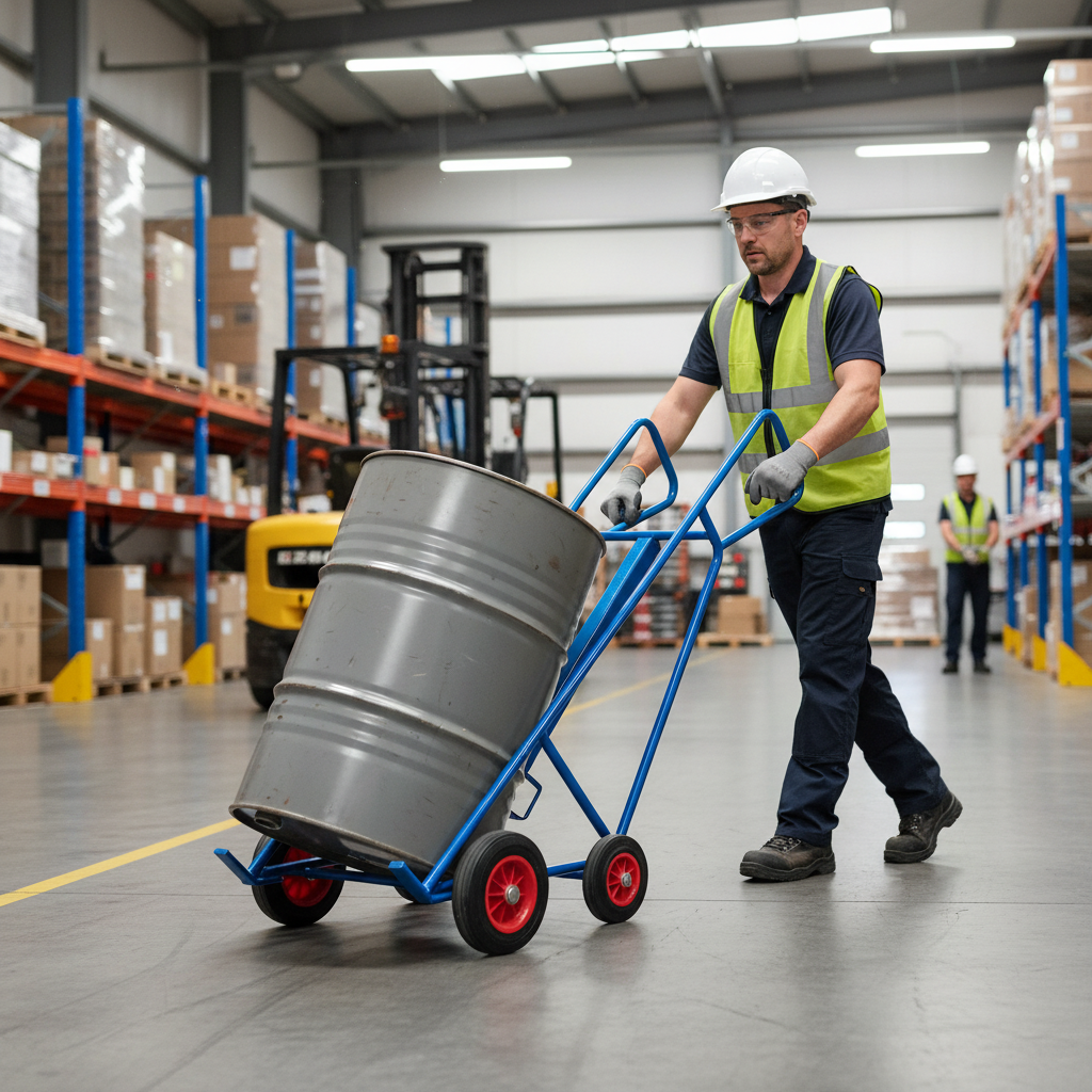 Heavy Duty Drum Trolley for 205 Litre Drums - 300kg Capacity