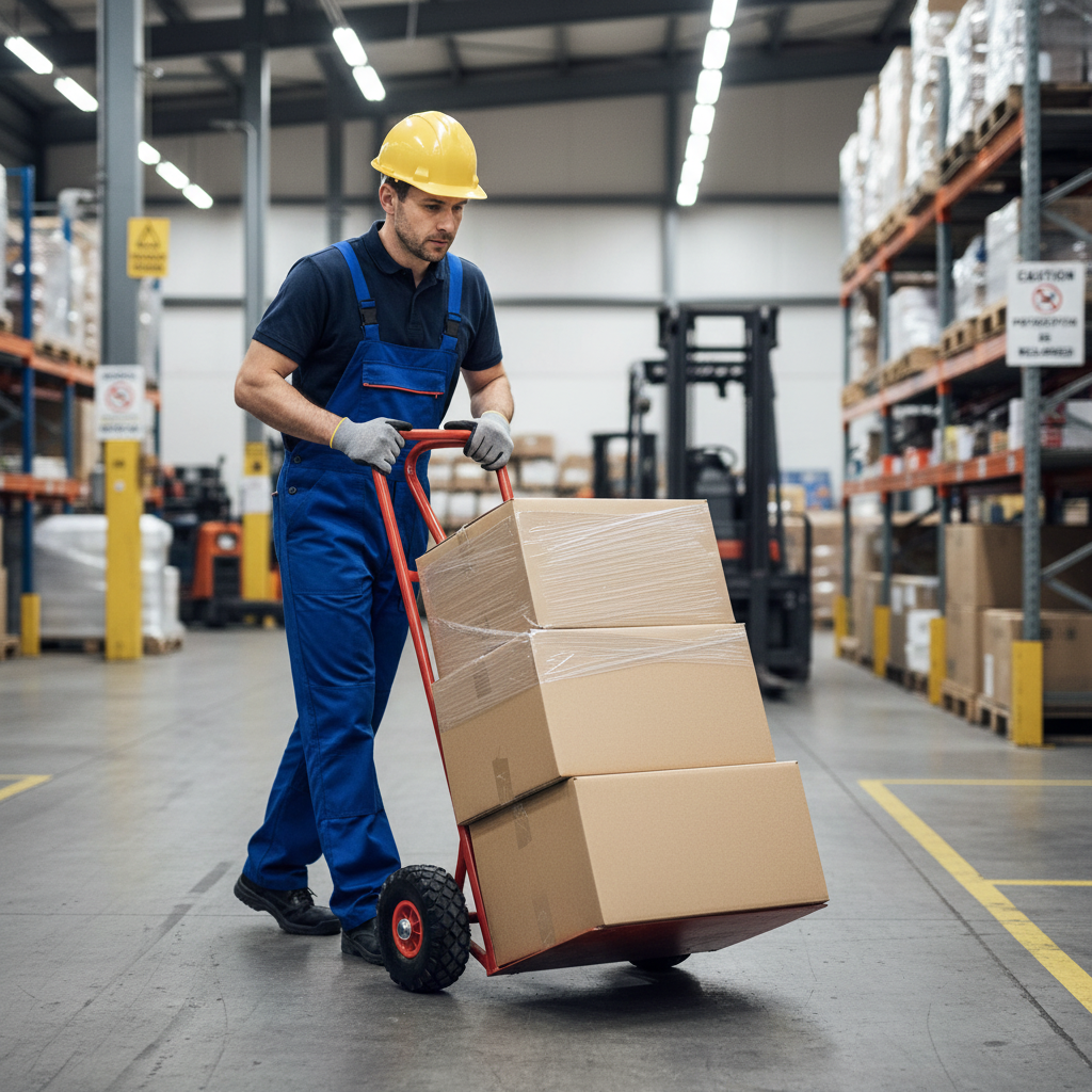 Heavy Duty P Handle Sack Truck for Tall Items