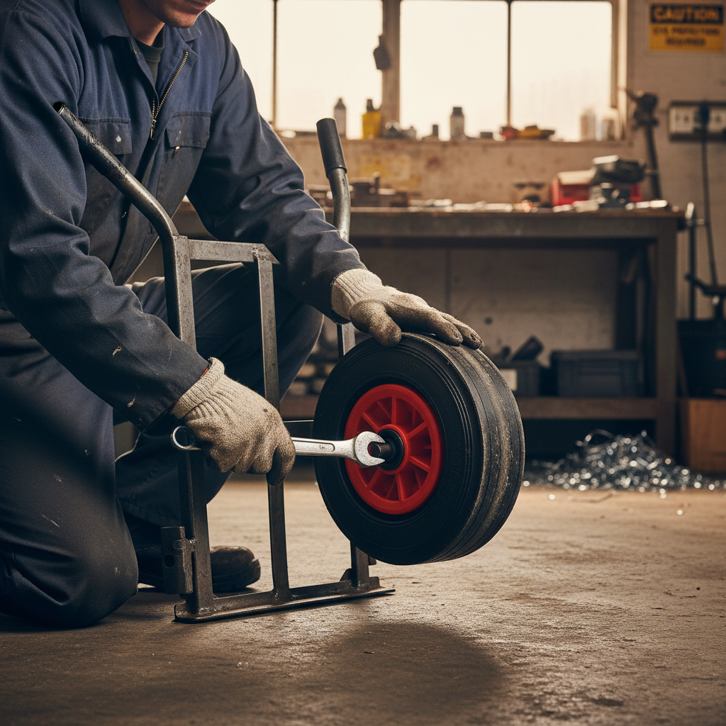 200mm Premium Solid Rubber Tyre with Plastic Centre Wheels