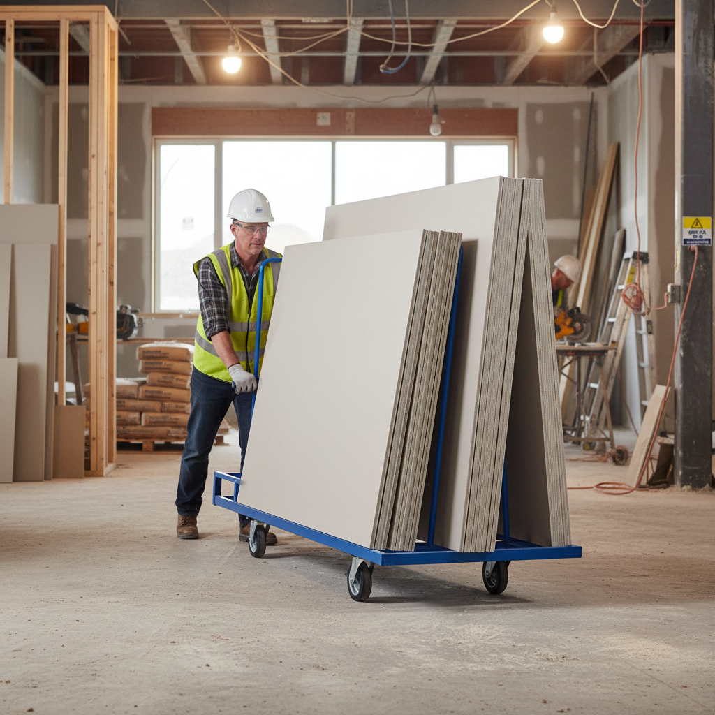 Heavy Duty Large Panel Board Dry Wall Trolley for Easy Transport
