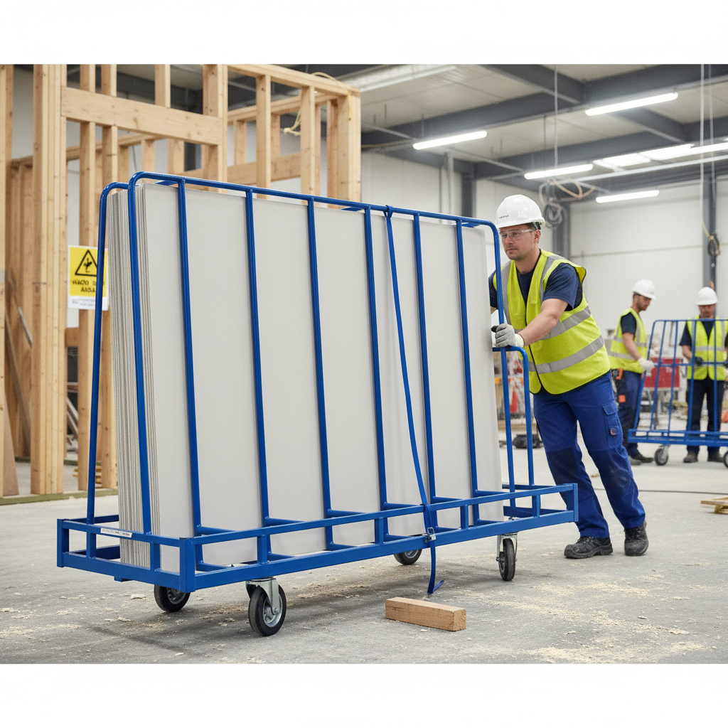 Heavy Duty Large Panel Board Dry Wall Trolley for Easy Transport
