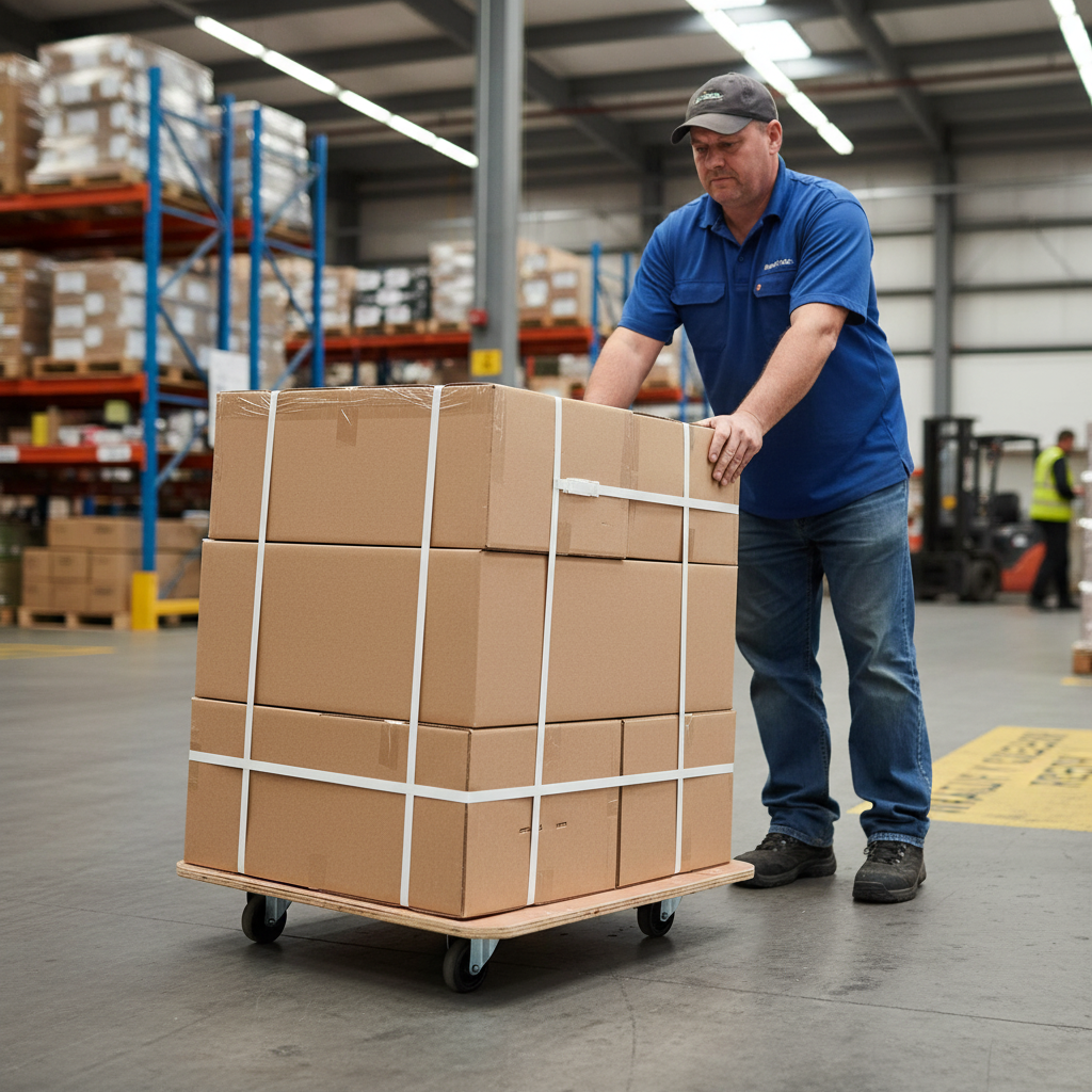 Heavy Duty Wooden Dolly Skate Truck for Easy Load Transport