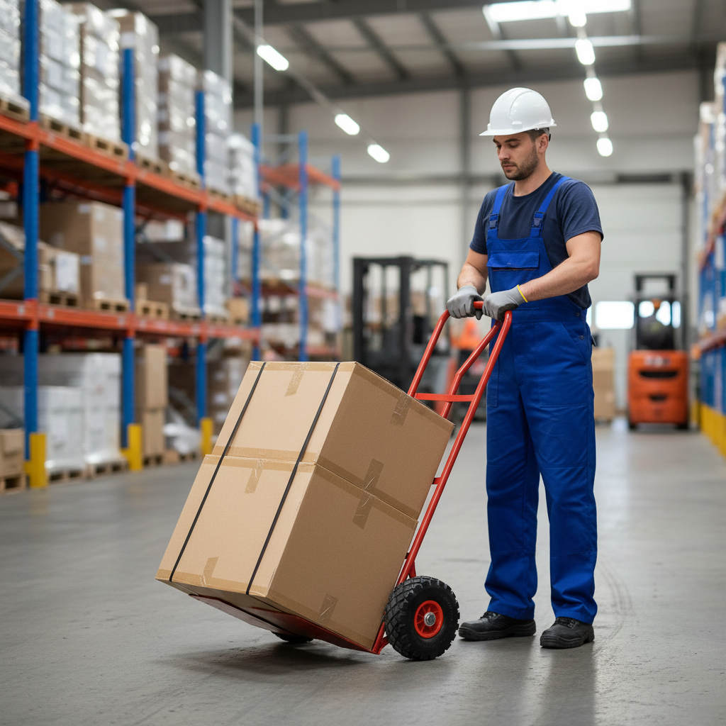 Heavy Duty P Handle Sack Truck for Tall Items