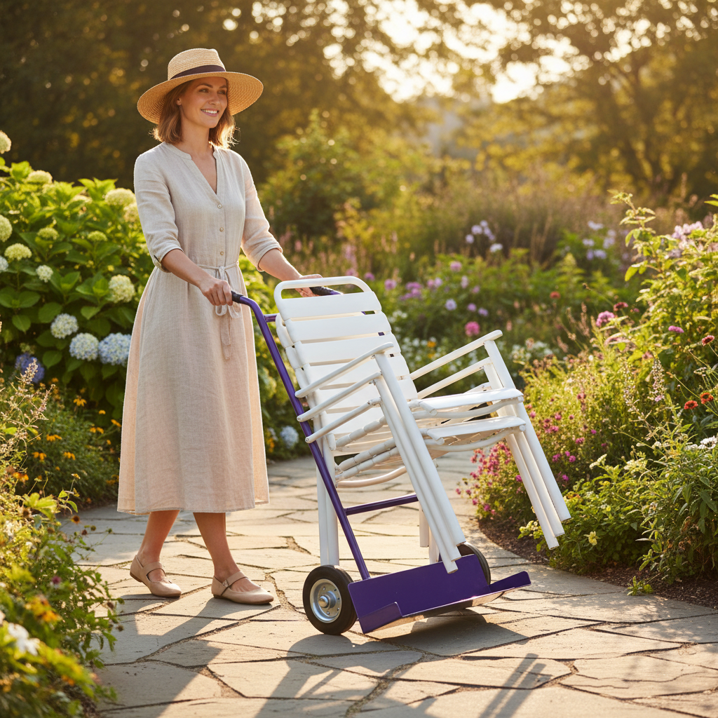Heavy Duty Chair Moving Trolley for Efficient Transport