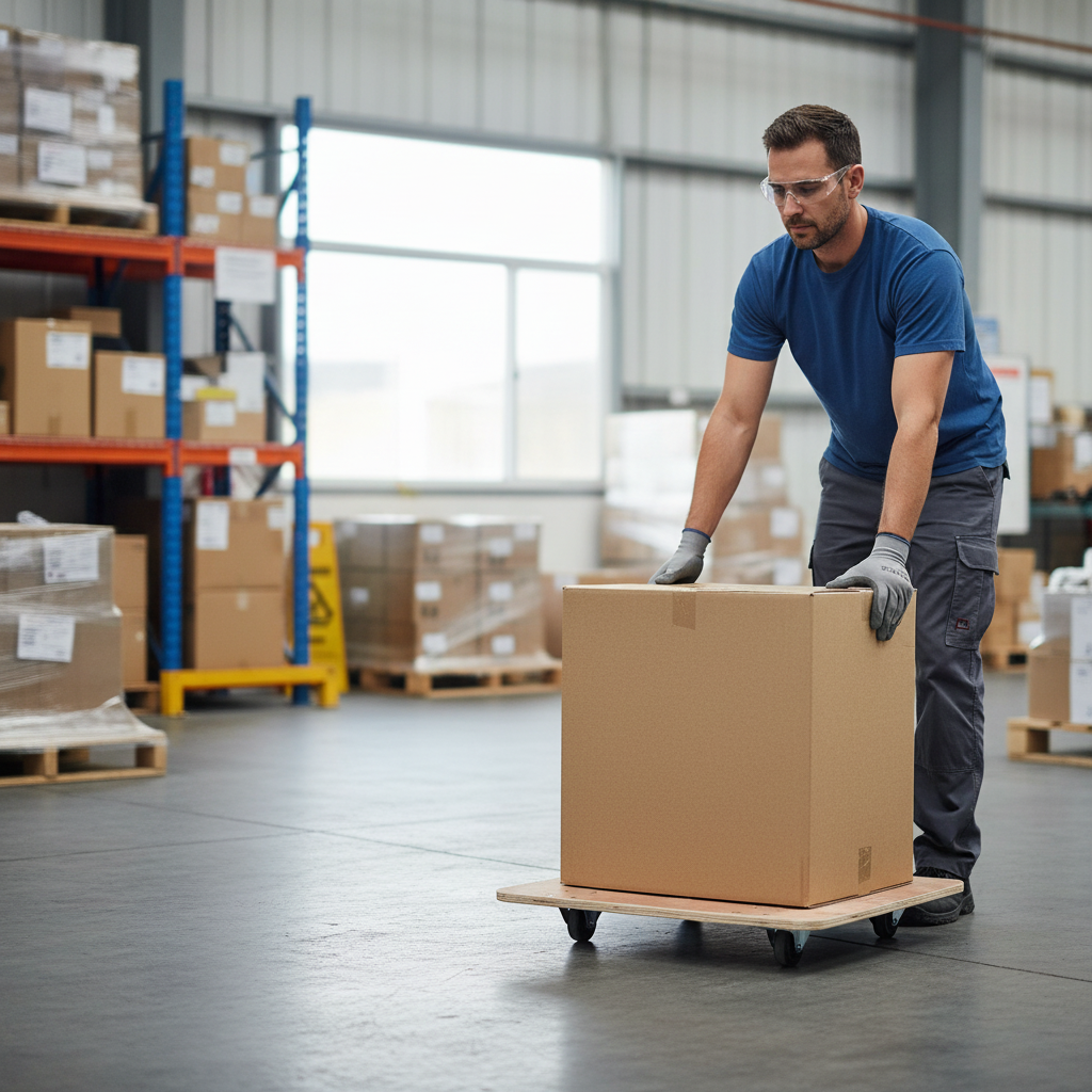 Heavy Duty Wooden Dolly Skate Truck for Easy Load Transport