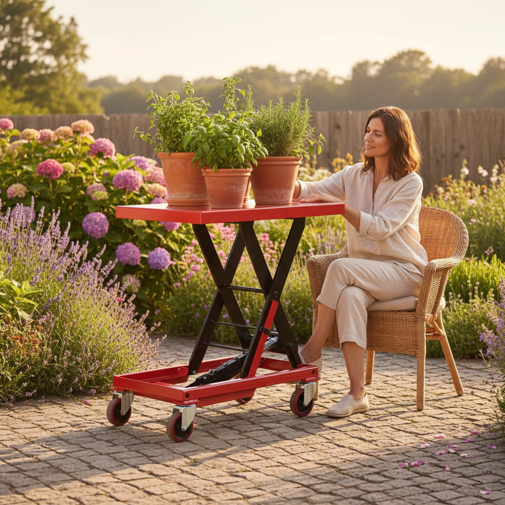 Premium Manual Scissor Lift Table for 500KG Capacity