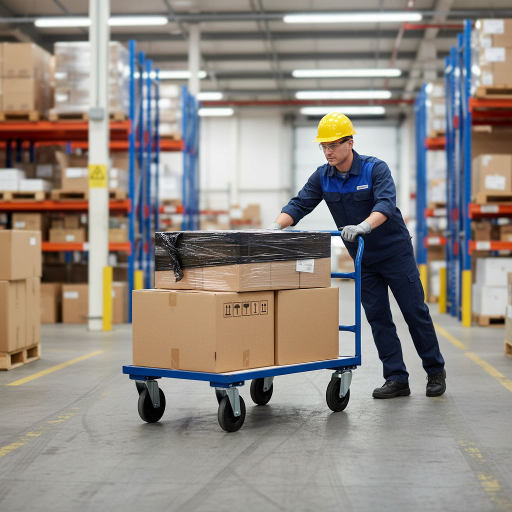 Heavy Duty Flatbed Trolley with Double Open Ends for Easy Transport